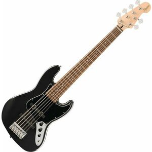 Fender Squier Affinity Series Jazz Bass VI LRL Negru Metalic Bas 6-corzi imagine