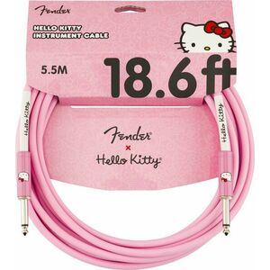 Fender Hello Kitty Instrument 18ft / 5‚49 m Drept - Drept Cablu de instrument imagine