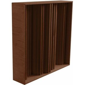 Mega Acoustic Acoustic Fractal Diffuser with Frame Walnut Difusor imagine