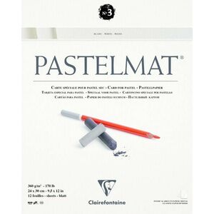 Clairefontaine Pastelmat Glued Pad N3 Carnete de Schițe 24 x 30 cm 360 g imagine