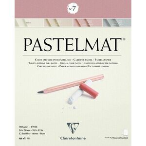 Clairefontaine Pastelmat Glued Pad N7 Carnete de Schițe 24 x 30 cm 360 g imagine