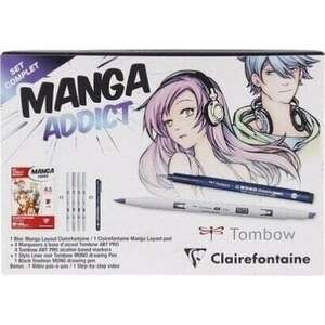 Clairefontaine Manga Addict Set Carnete de Schițe A5 100 g imagine