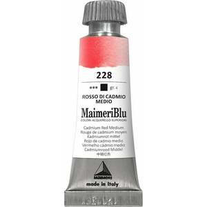 Maimeri Blu Vopsea acuarela Cadmium Red Medium 228 12 ml 1 buc imagine