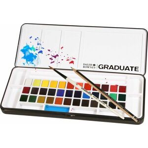 Daler Rowney Graduate Set de vopsele acuarela 38 Buc imagine