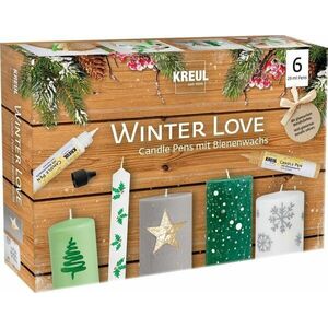 Kreul 49759 Set stilou lumanare Winter Love 6 buc imagine