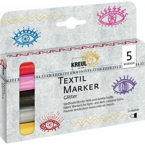 Kreul 92651 Set markere textile 5 buc imagine