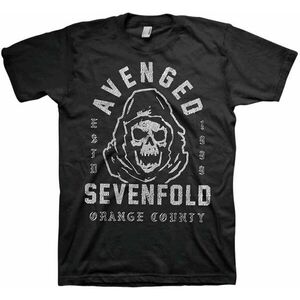 Avenged Sevenfold Tricou So Grim Orange County Unisex Black 2XL imagine