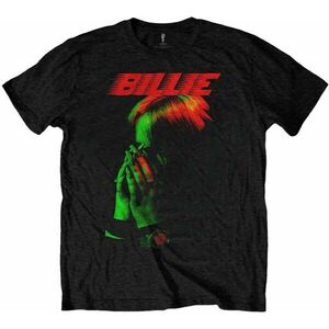 Billie Eilish Tricou Hands Face Unisex Black 2XL imagine