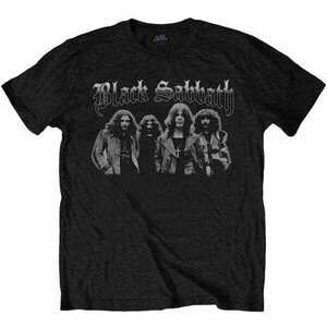 Black Sabbath Tricou Greyscale Group Unisex Black 2XL imagine