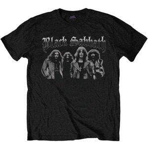 Black Sabbath Tricou Greyscale Group Unisex Black L imagine