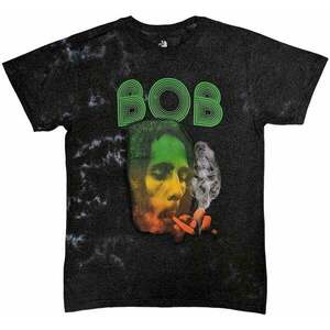 Bob Marley Tricou Smoke Gradient Unisex Dip-Dye on Grey M imagine