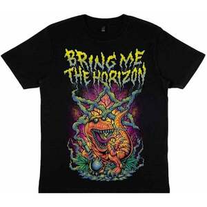 Bring Me The Horizon Tricou Smoking Dinosaur Unisex Black 2XL imagine