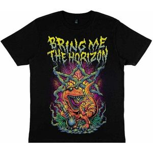 Bring Me The Horizon Tricou Smoking Dinosaur Unisex Black L imagine