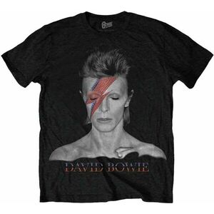 David Bowie Tricou Aladdin Sane Unisex Black XL imagine