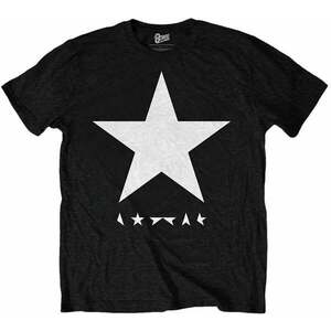 David Bowie Tricou Blackstar (White Star on Black) Unisex Black 2XL imagine