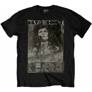 David Bowie Tricou Ziggy Unisex Black XL imagine