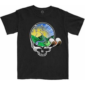 Grateful Dead Tricou Skeles Stepping Unisex Black 2XL imagine