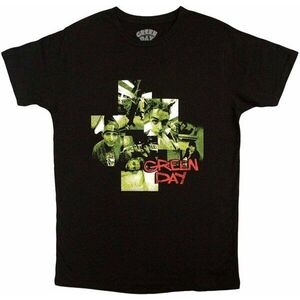 Green Day Tricou Photo Montage Unisex Black S imagine