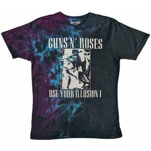 Guns N' Roses Tricou Use Your Illusion Monochrome Unisex Blue 2XL imagine