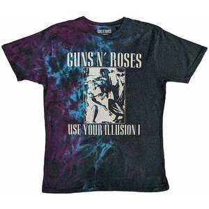 Guns N' Roses Tricou Use Your Illusion Monochrome Unisex Blue XL imagine