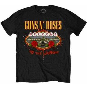 Guns N' Roses Tricou Welcome to the Jungle Unisex Black 2XL imagine