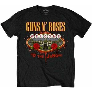 Guns N' Roses Tricou Welcome to the Jungle Unisex Black L imagine