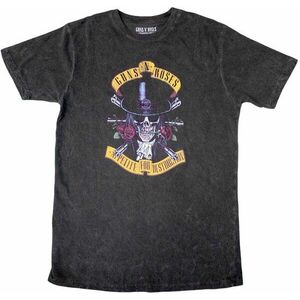 Guns N' Roses Tricou Appetite Washed Unisex Dip-Dye on Black XL imagine