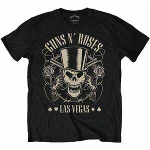 Guns N' Roses Tricou Top Hat, Skull & Pistols Las Vegas Unisex Black 2XL imagine