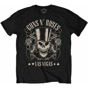 Guns N' Roses Tricou Top Hat, Skull & Pistols Las Vegas Unisex Black M imagine