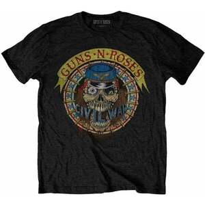 Guns N' Roses Tricou Skull Circle Unisex Black 2XL imagine