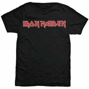 Iron Maiden Tricou Logo Unisex Black 2XL imagine