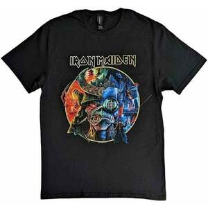 Iron Maiden Tricou The Future Past Tour '23 Circle Art Unisex Black XL imagine