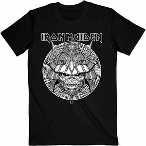 Iron Maiden Tricou Senjutsu Samurai Graphic White Unisex Black 2XL imagine