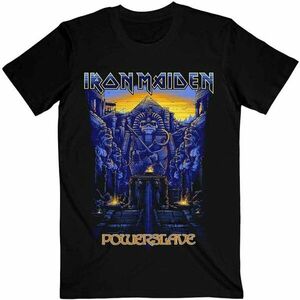 Iron Maiden Tricou Dark Ink Powerslaves Unisex Black XL imagine