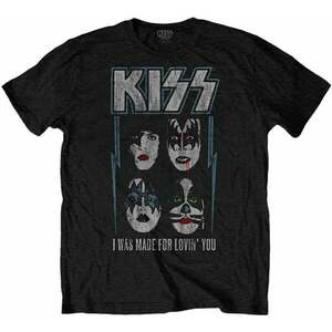 Kiss Tricou Made For Lovin' You Unisex Black M imagine