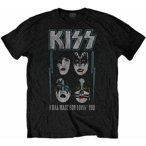 Kiss Tricou Made For Lovin' You Unisex Black S imagine