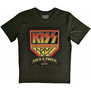 Kiss Tricou Loud & Proud Unisex Military Green L imagine