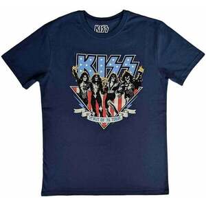 Kiss Tricou Americana Unisex Denim Blue 2XL imagine