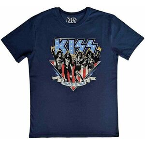 Kiss Tricou Americana Unisex Denim Blue M imagine