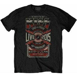 Kiss Tricou Japan Live 2015 Unisex Black XL imagine