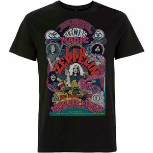 Led Zeppelin Tricou Full Colour Electric Magic Unisex Black 2XL imagine