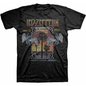 Led Zeppelin Tricou Inglewood Unisex Black 2XL imagine