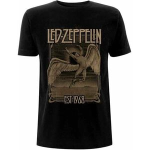 Led Zeppelin Tricou Faded Falling Unisex Black 2XL imagine