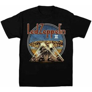 Led Zeppelin Tricou LZII Searchlights Unisex Black 2XL imagine