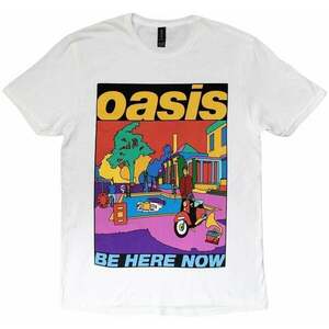 Oasis Tricou Be Here Now Illustration Unisex White 2XL imagine