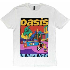 Oasis Tricou Be Here Now Illustration Unisex White XL imagine