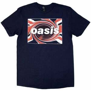 Oasis Tricou Union Jack Unisex Albastru Navy XL imagine