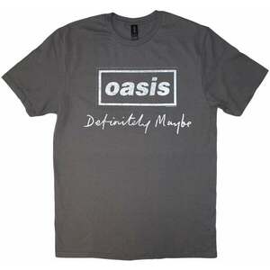 Oasis Tricou Definitely Maybe Distressed Text Logo Unisex Gri cărbune 2XL imagine