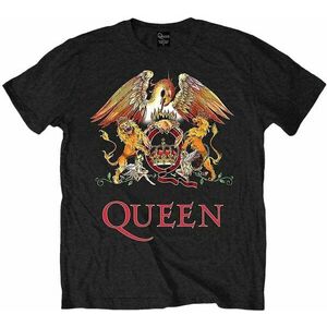 Queen Tricou Classic Crest Unisex Black 2XL imagine