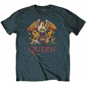 Queen Tricou Classic Crest Unisex Heather Blue 2XL imagine